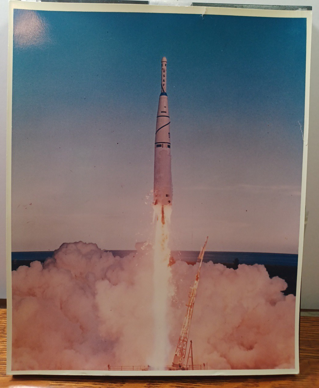 ORG Douglas Aircraft NASA Color Photo 860 Thor-Able Rocket Firey Launch RRP 820 ORG Douglas Aircraft NASA Color Photo 860 Thor-Able Rocket Firey Launch RRP 820
