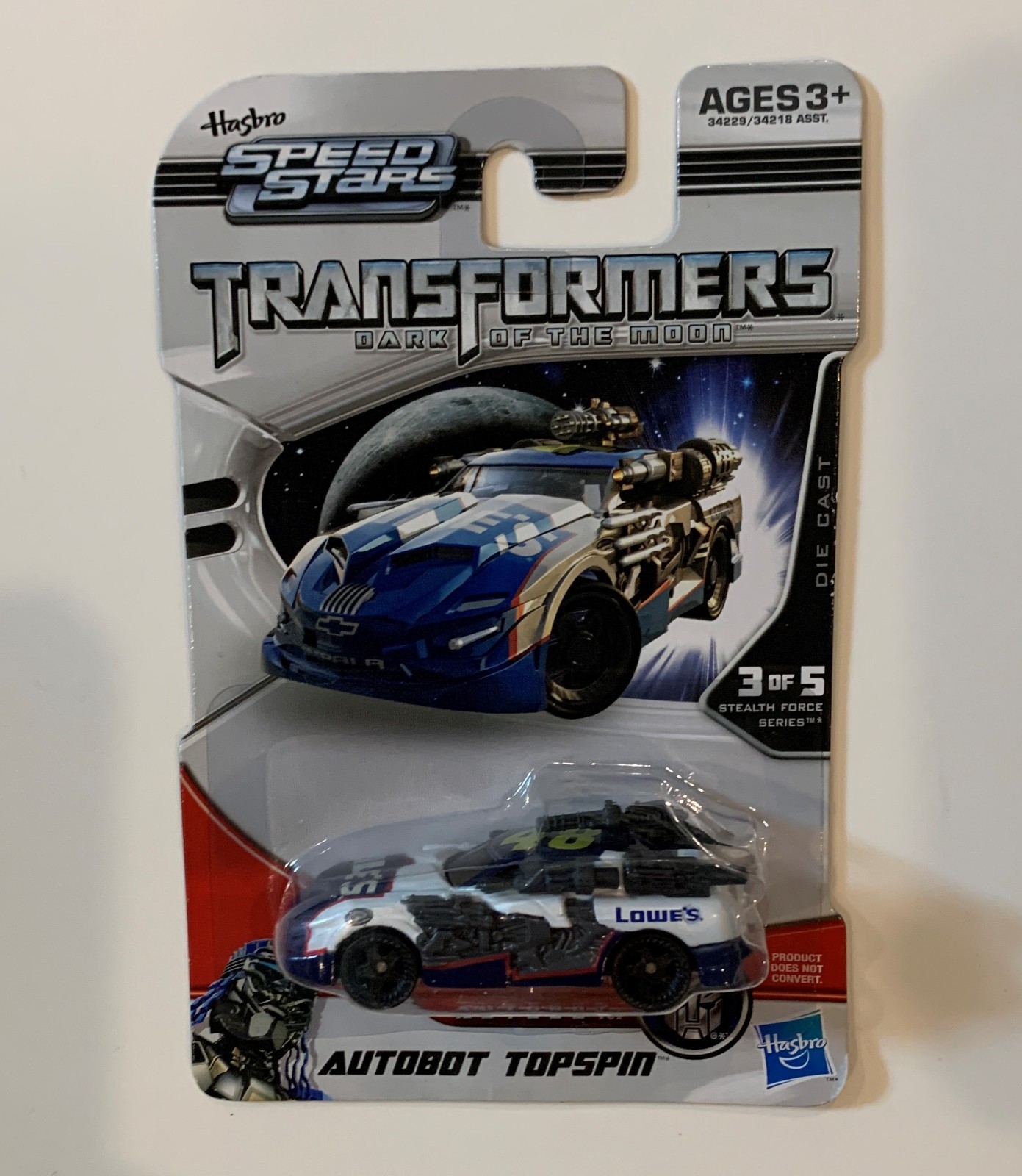 Speed Stars Transformers Autobot Topspin MOC 2011 Hasbro New Not Hot Wheels
