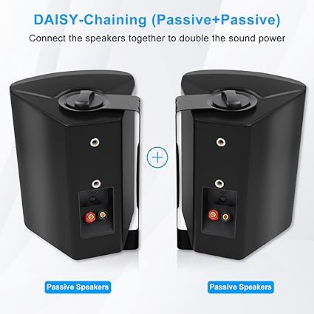 Herdio 6.5 outdoor speakers system Waterproof Wired 400 Watt (1 Pair)