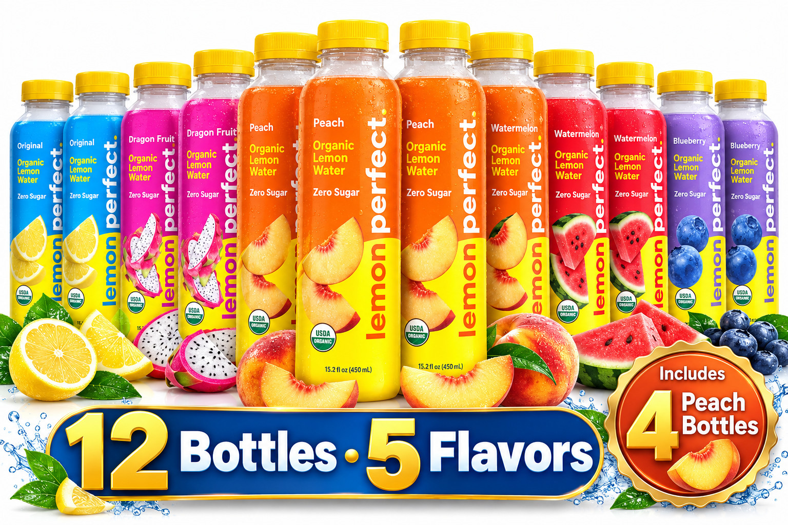 Lemon Perfect Variety Pack 12 Bottles 5 Flavors Organic Lemon Water Zero Sugar Lemon Perfect Variety Pack 12 Bottles 5 Flavors Organic Lemon Water Zero Sugar