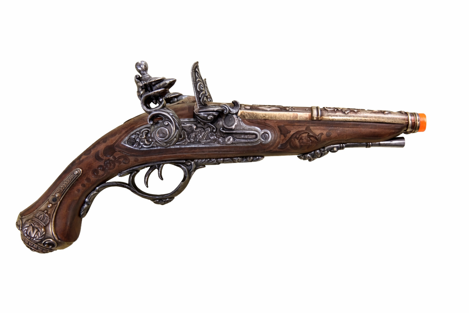 Denix Napoleon Non-Firing Double Barrel Collector\'s Replica Flintlock Gun