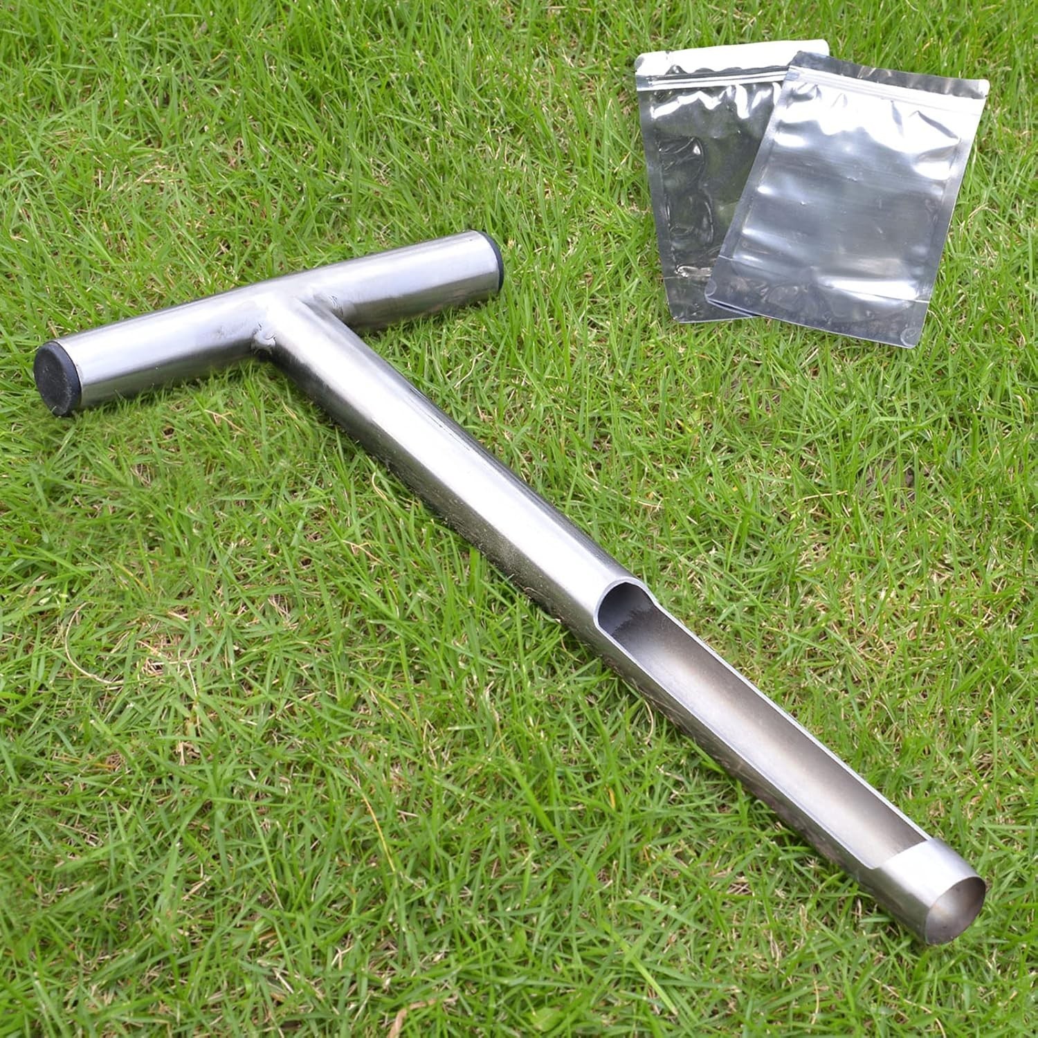 Soil Probe 12 Inch with 2 Bags, Soil Sample Probe for Lawn House Plants, T-Ha... Soil Probe 12 Inch with 2 Bags, Soil Sample Probe for Lawn House Plants, T-Ha...
