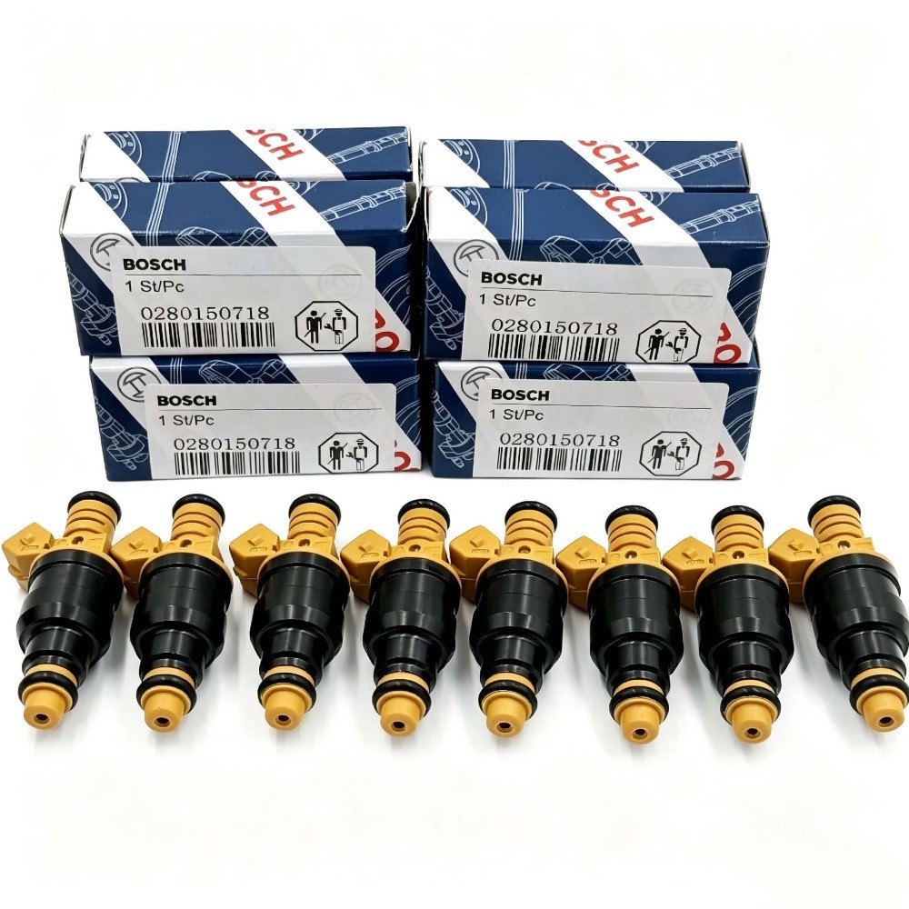 8X Original BOSCH OEM Upgrade Fuel Injectors For Ford F150 F250 F350 0280150718