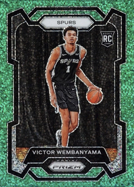 Refrigerator Magnet of 2023-24 Panini Prizm Victor Wembanyama #136 Green Prizm