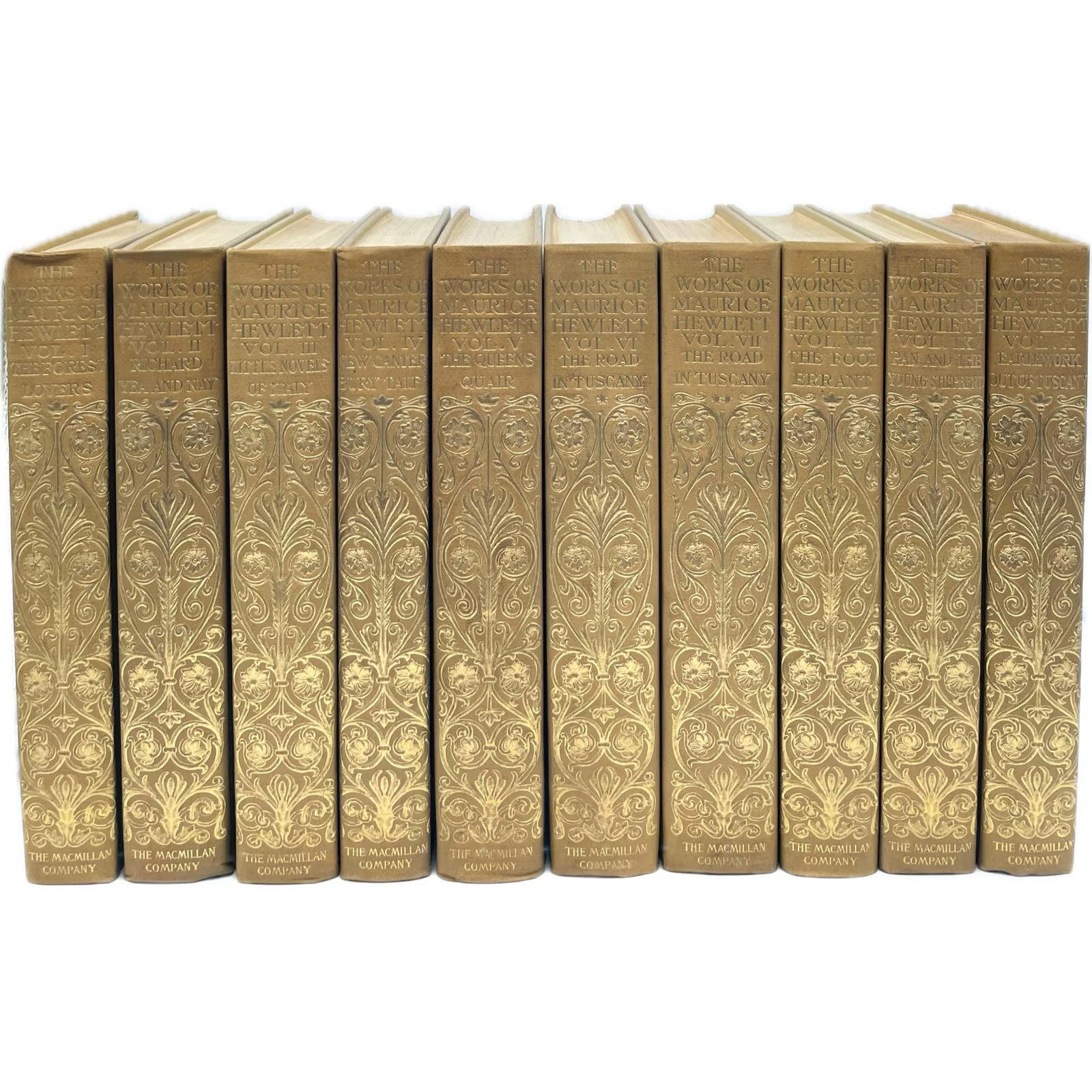 Maurice Hewlett Works 10 Volumes De Luxe Limited Edition Macmillan 1905