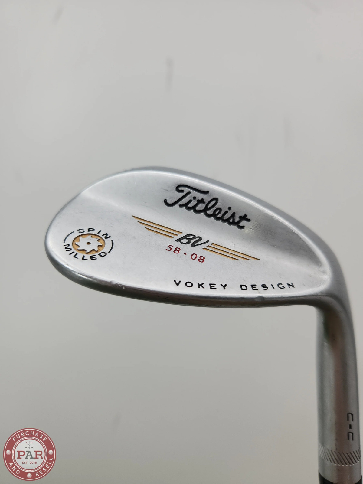 2009 TITLEIST VOKEY SPIN MILLED CHROME WEDGE 58*/8 WEDGEFLEX KBS HI REV 35\