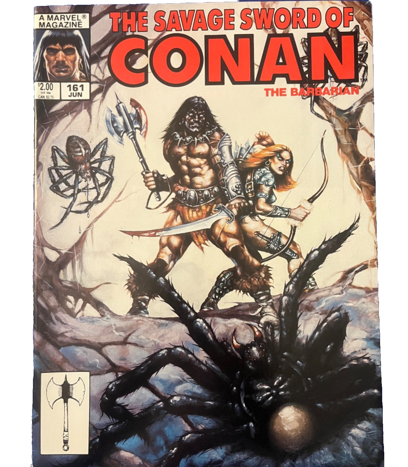 SAVAGE SWORD OF CONAN #161 June 1989 OVI HONDRU Marvel FREE USPS SHIPPING (VF+) SAVAGE SWORD OF CONAN #161 June 1989 OVI HONDRU Marvel FREE USPS SHIPPING (VF+)
