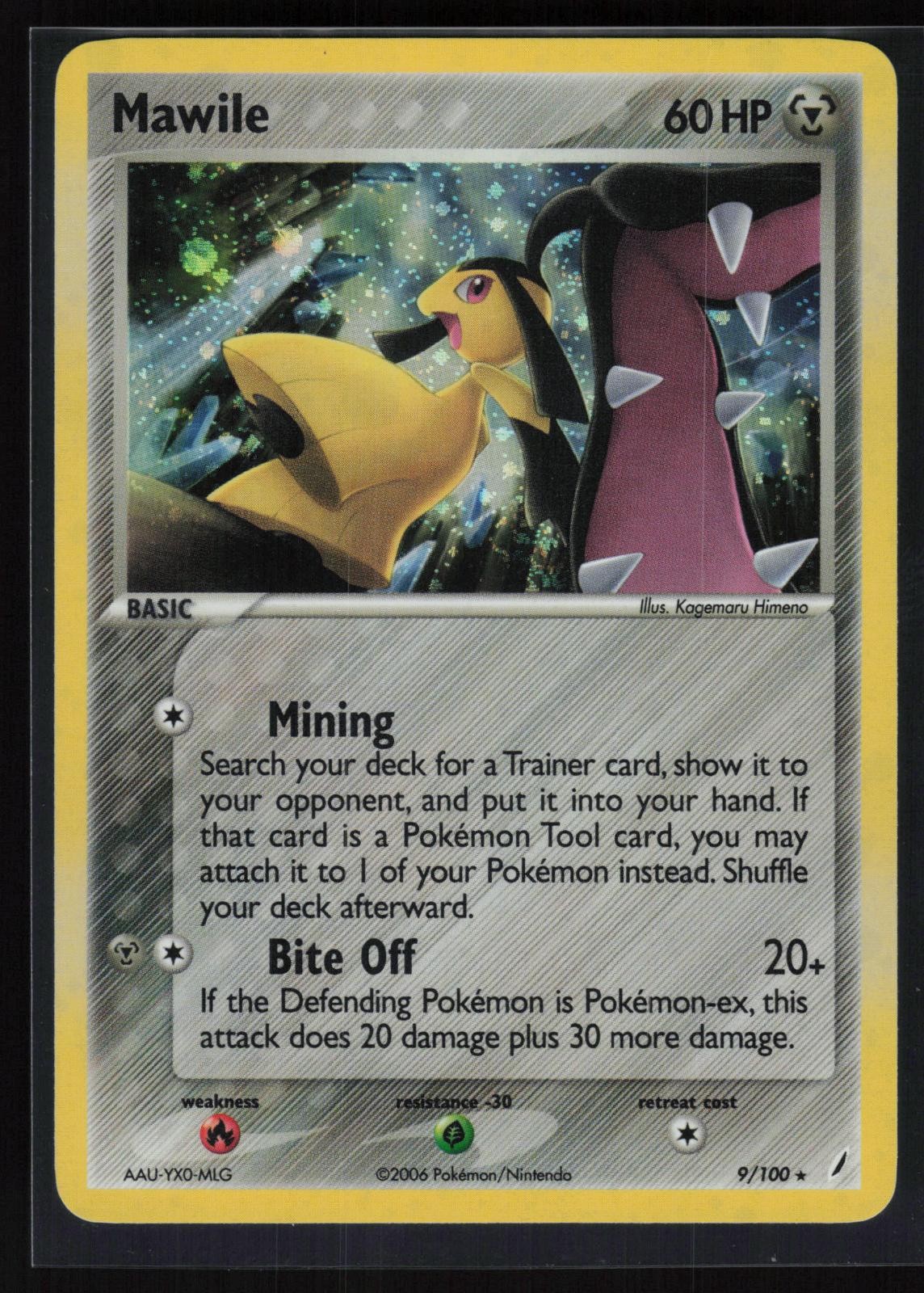 Mawile 9/100 Holo Rare Crystal Guardians Pokemon LP