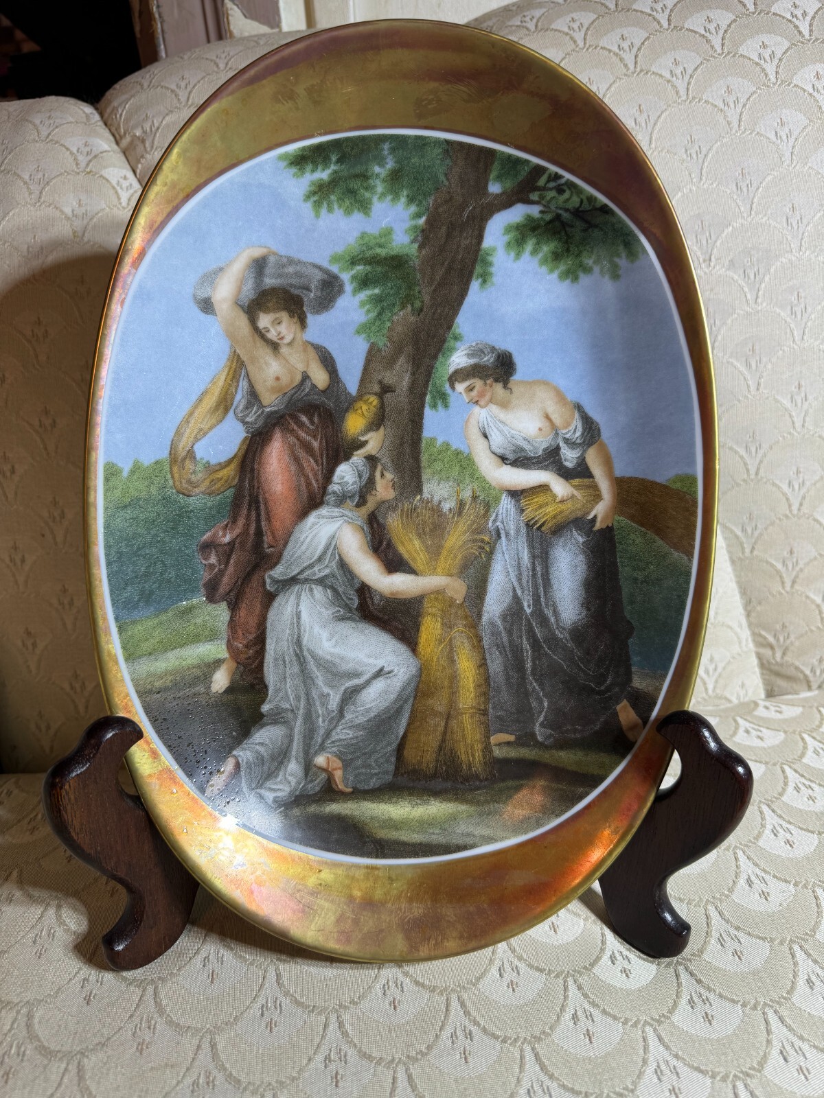 Vintage JWK Bavaria Western Germany Plate \ Vintage JWK Bavaria Western Germany Plate \
