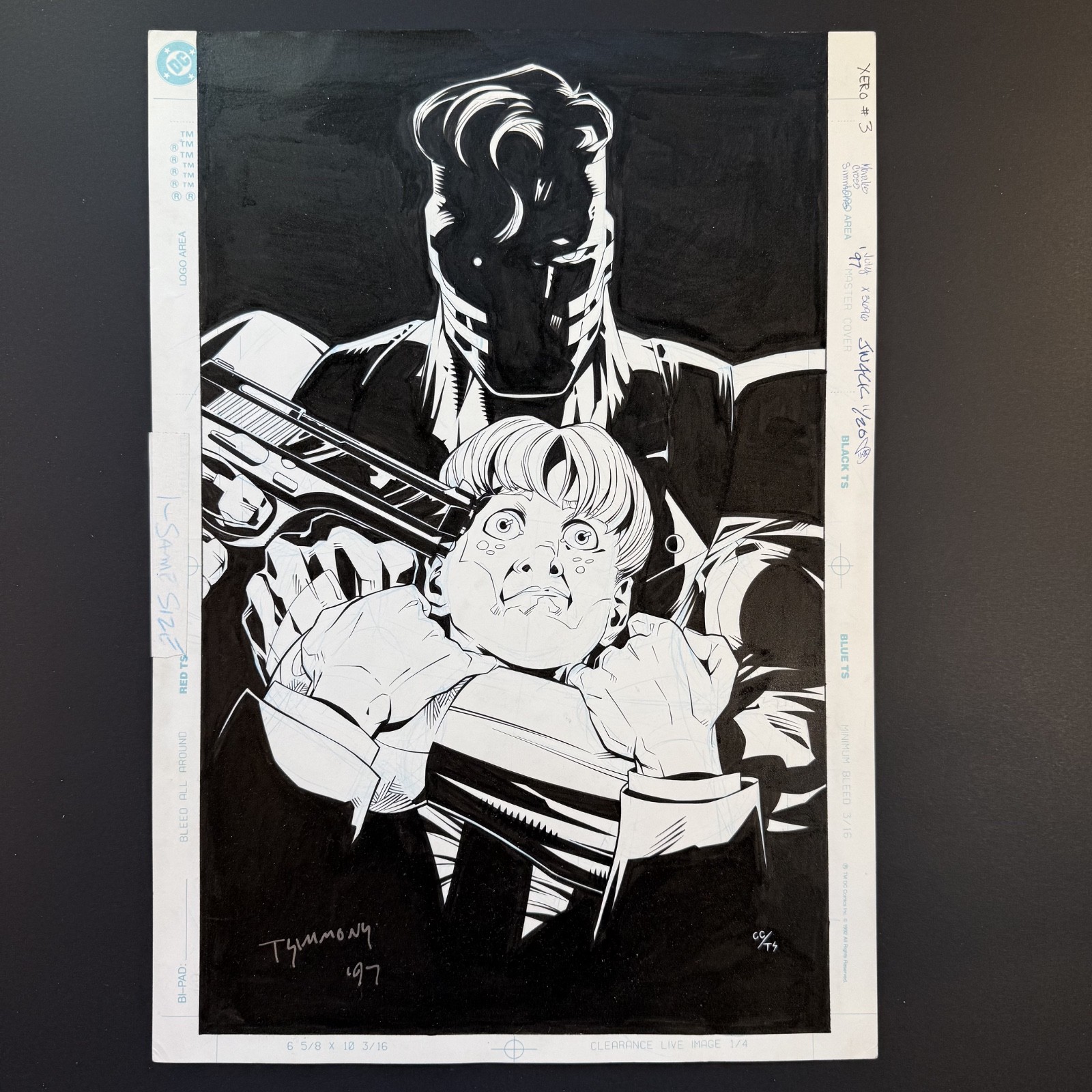 Xero #3 Original Cover Art ChrisCross Christopher Priest DC 1997 Tom Simmons Xero #3 Original Cover Art ChrisCross Christopher Priest DC 1997 Tom Simmons