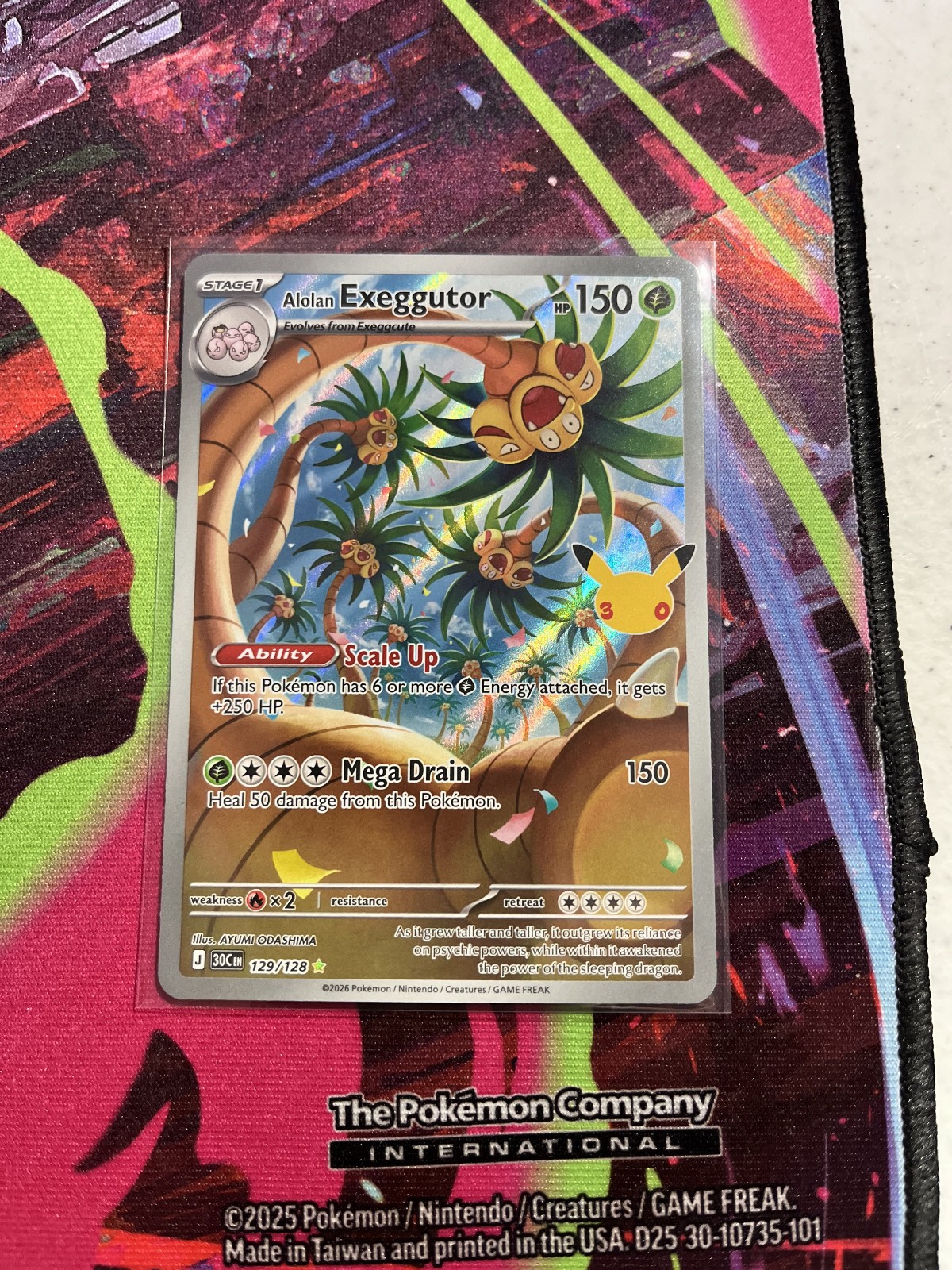 Alolan Exeggutor 129/128 Me: 30th Celebration Holo