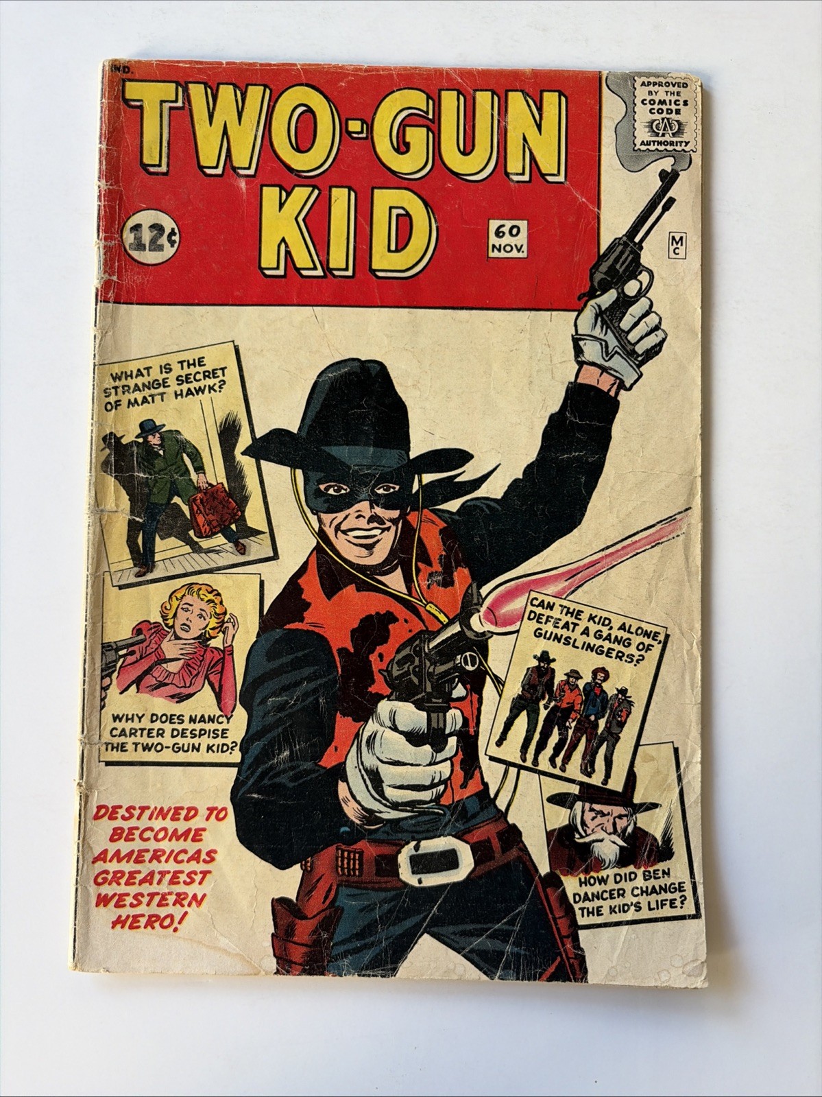 TWO GUN KID #60, 1962 vintage MARVEL COMIC, TWO GUN KID #60, 1962 vintage MARVEL COMIC,