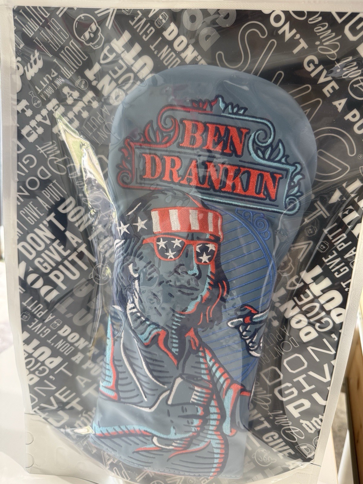 SWAG Golf “Ben Drankin’” Driver Cover — New Sealed