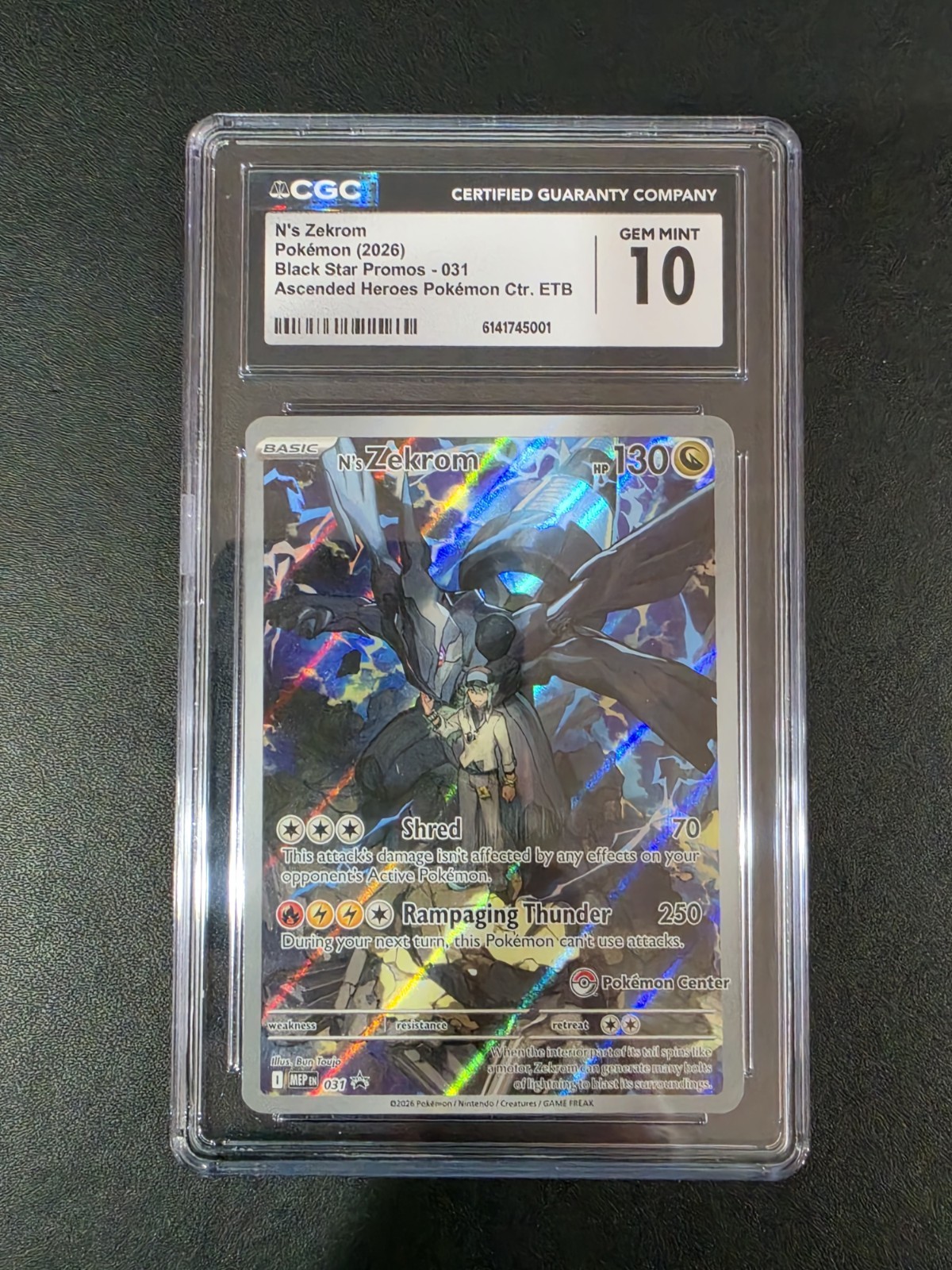 N's Zekrom - 031 (Pokemon Center Exclusive) 031 Me: Mega Evolution Promo CGC 10
