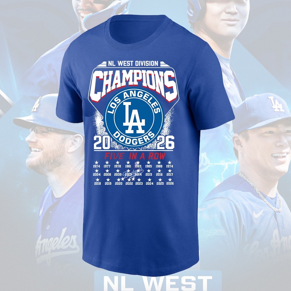 HOT - Los Angeles Dodgers 2026 NL West Division Champions FREESHIP Gift For Fans
