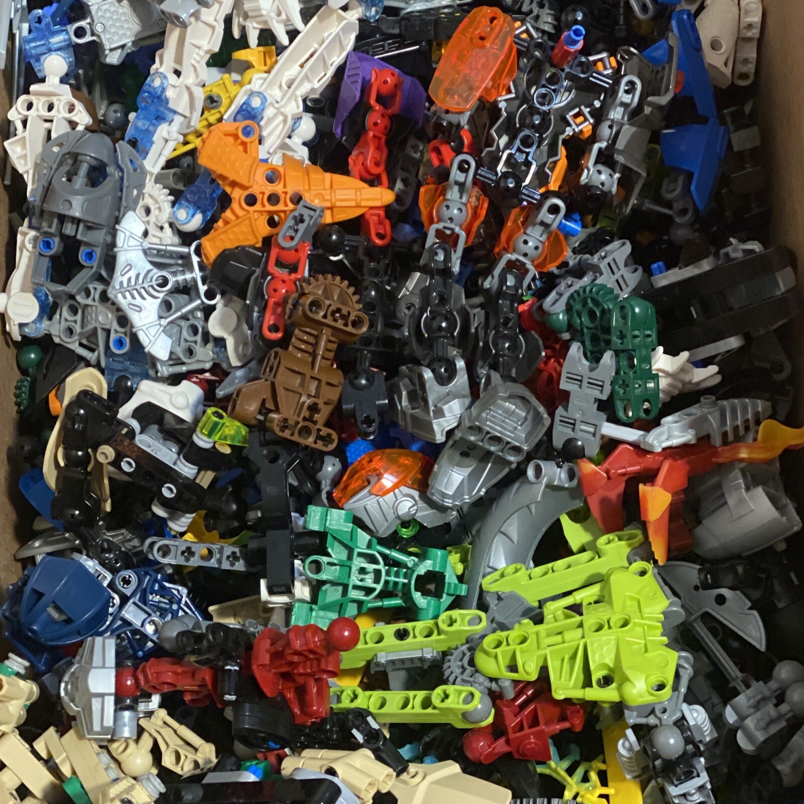 Lego 50 Random Bionicle Technic and/or Hero Factory Pieces Parts Bulk Genuine