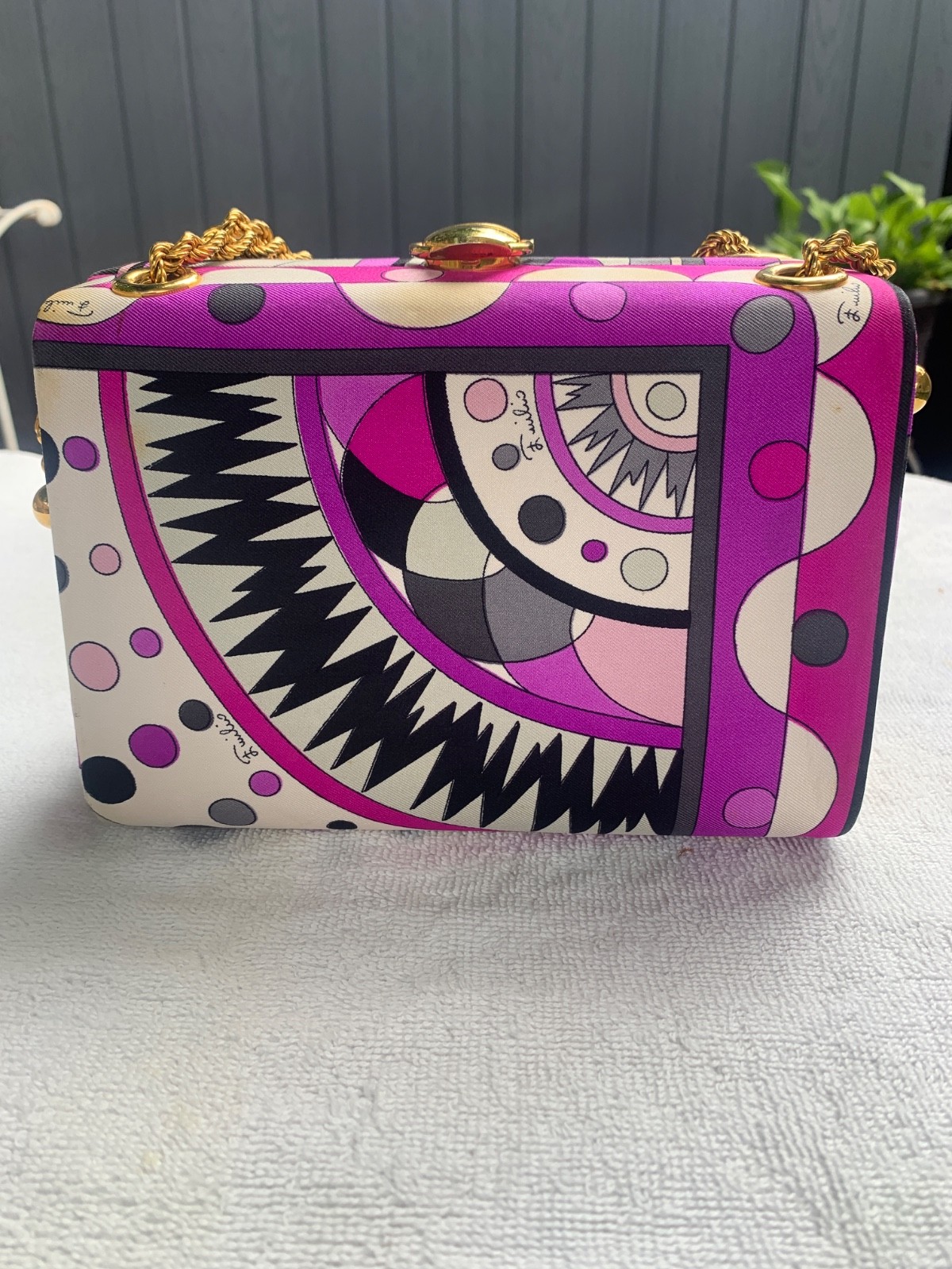 ICONIC 1960'S SMALL EMILIO PUCCI * HARD CASE * PURSE * TREASURE BOX * HANDBAG ICONIC 1960'S SMALL EMILIO PUCCI * HARD CASE * PURSE * TREASURE BOX * HANDBAG