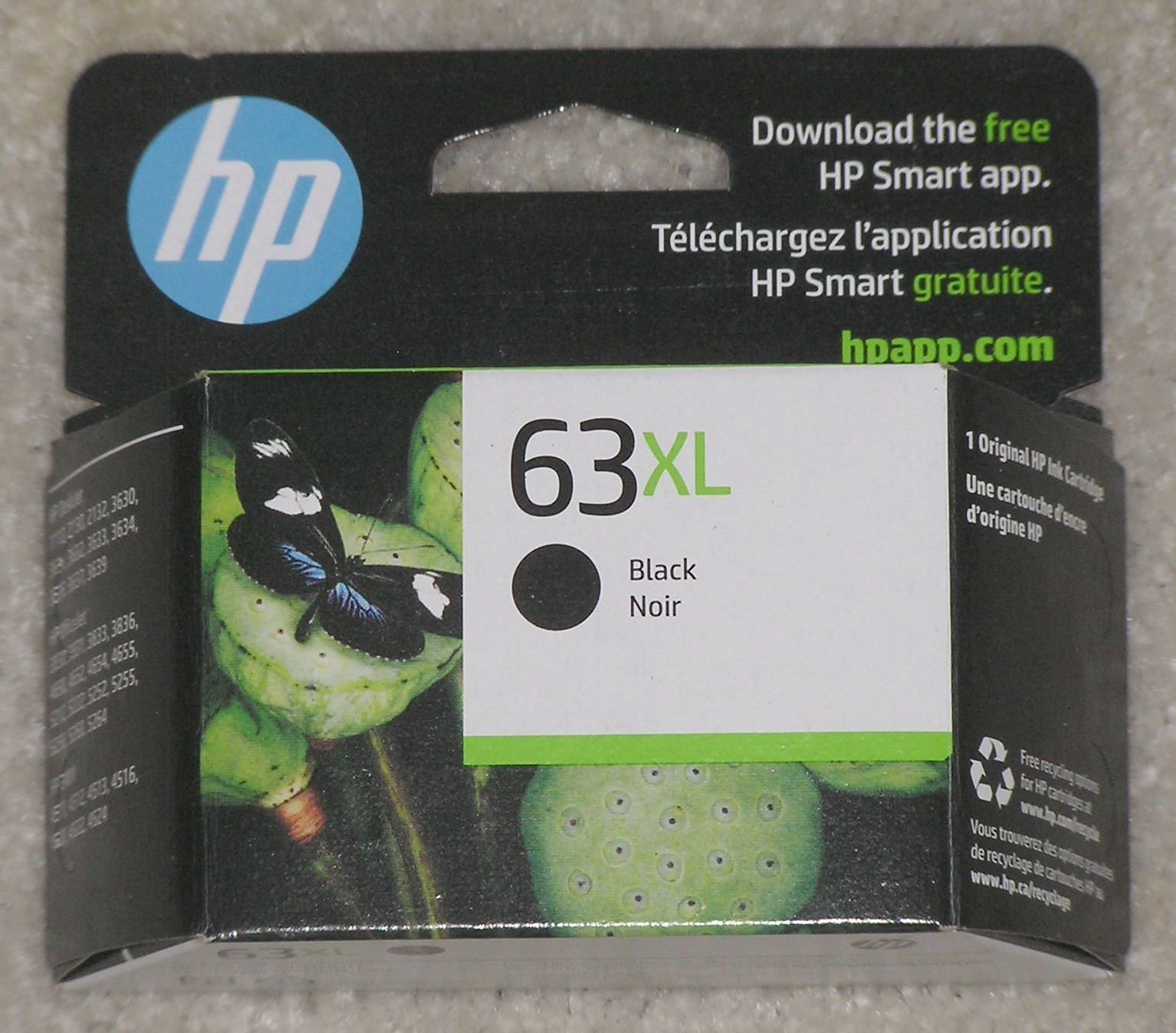 2024 Genuine OEM HP 63XL Black Ink Tank Print Cartridge F6U64AN Sealed Box 2024 Genuine OEM HP 63XL Black Ink Tank Print Cartridge F6U64AN Sealed Box