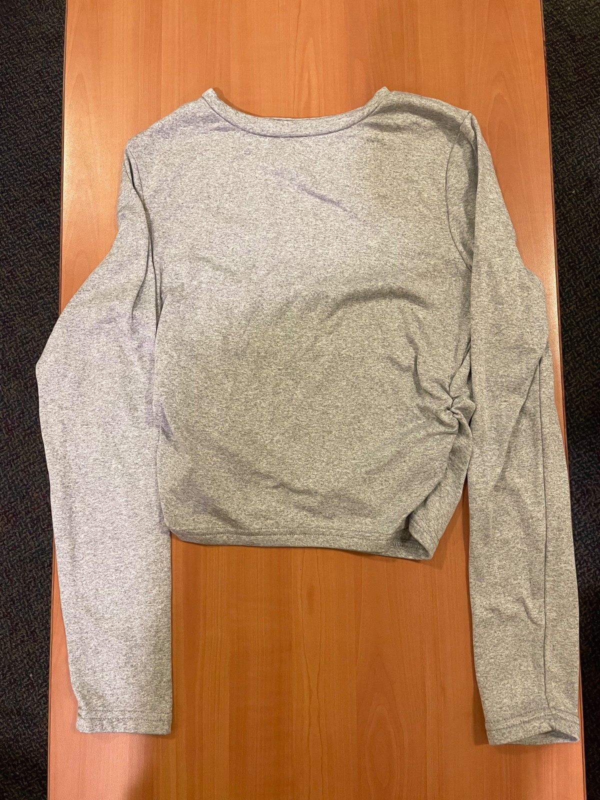 Shein women\'s casual long-sleeve top in neutral gray. Size M. Lightweight Shein women\'s casual long-sleeve top in neutral gray. Size M. Lightweight