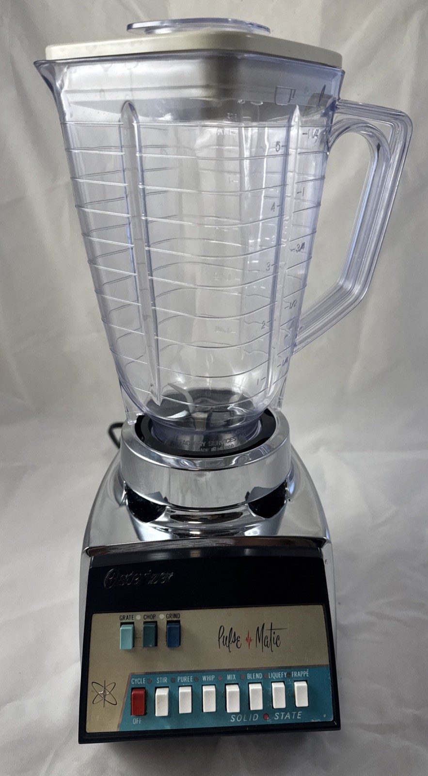 Osterizer Pulse Matic Blender Blue Vintage Works Osterizer Pulse Matic Blender Blue Vintage Works