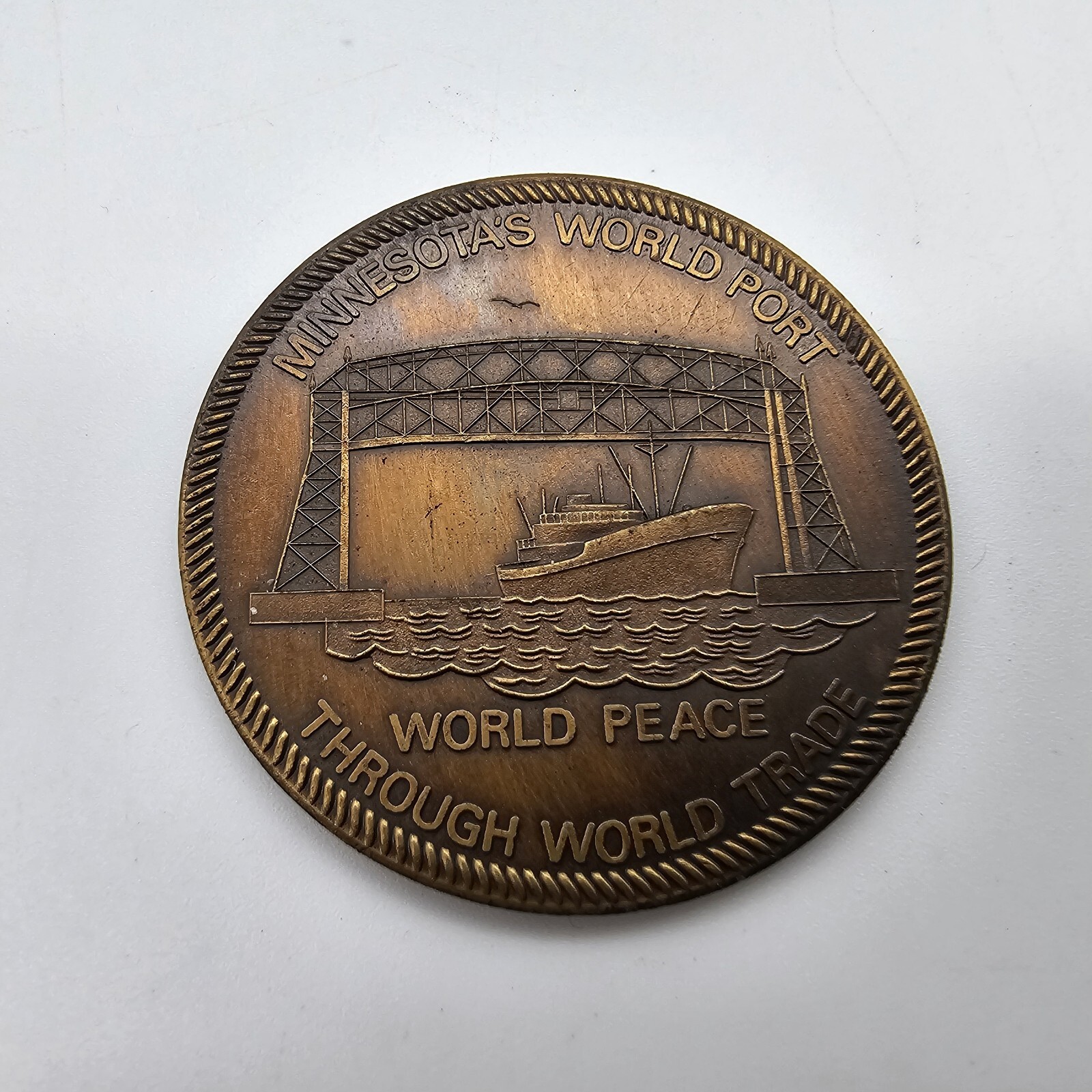 1973 Minnesota's World Port Authority Duluth Coin