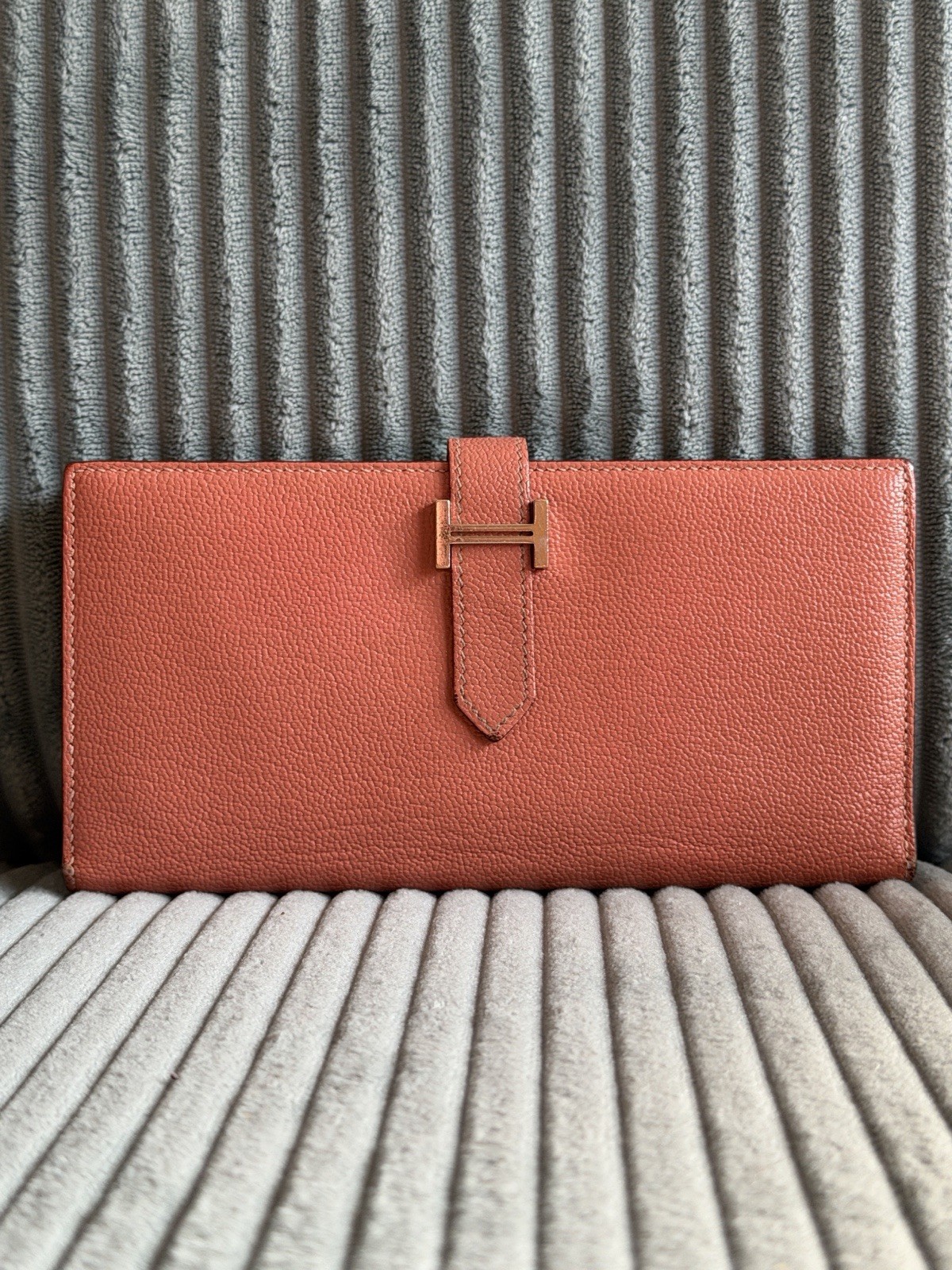 Hermes Bearn Leather Wallet-Palladium Hardware Hermes Bearn Leather Wallet-Palladium Hardware