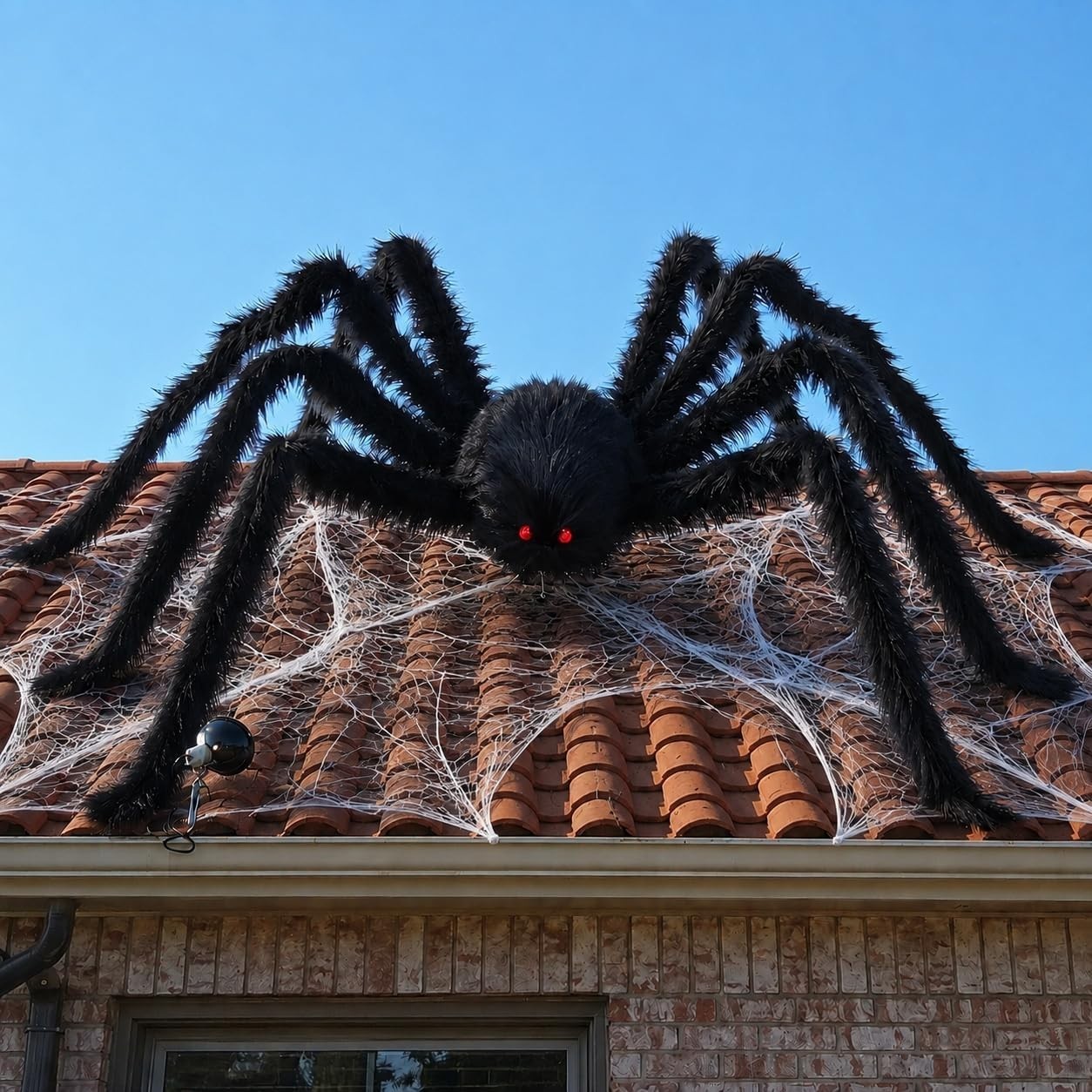 15FT Giant Spider Halloween Decorations Outdoor,Extra Large Outdoor Spiders