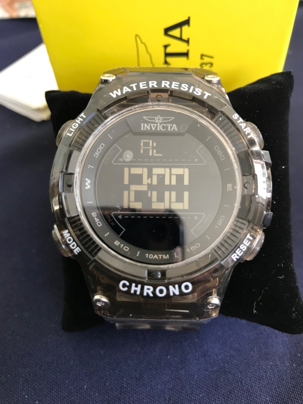 Invicta Racing Burnout 49043 Men\'s 52mm Digital Watch Brown Transparent Invicta Racing Burnout 49043 Men\'s 52mm Digital Watch Brown Transparent