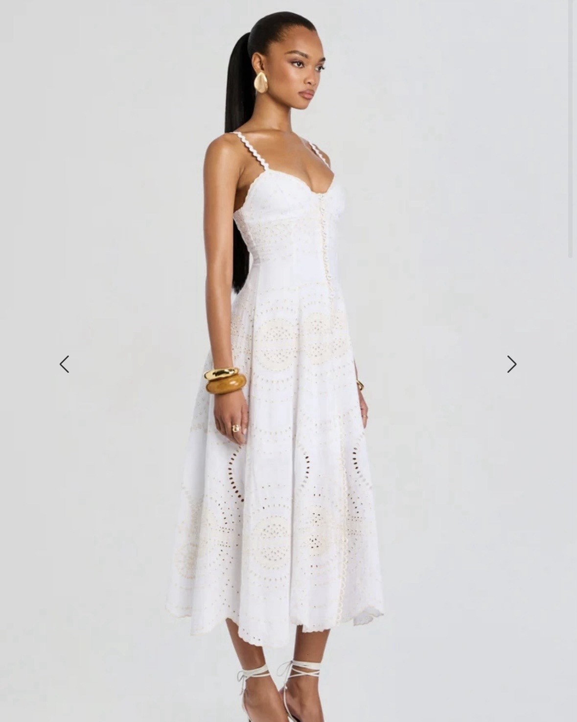 Charo Ruiz Ibiza ‘Catta’ Long Dress in White Charo Ruiz Ibiza ‘Catta’ Long Dress in White
