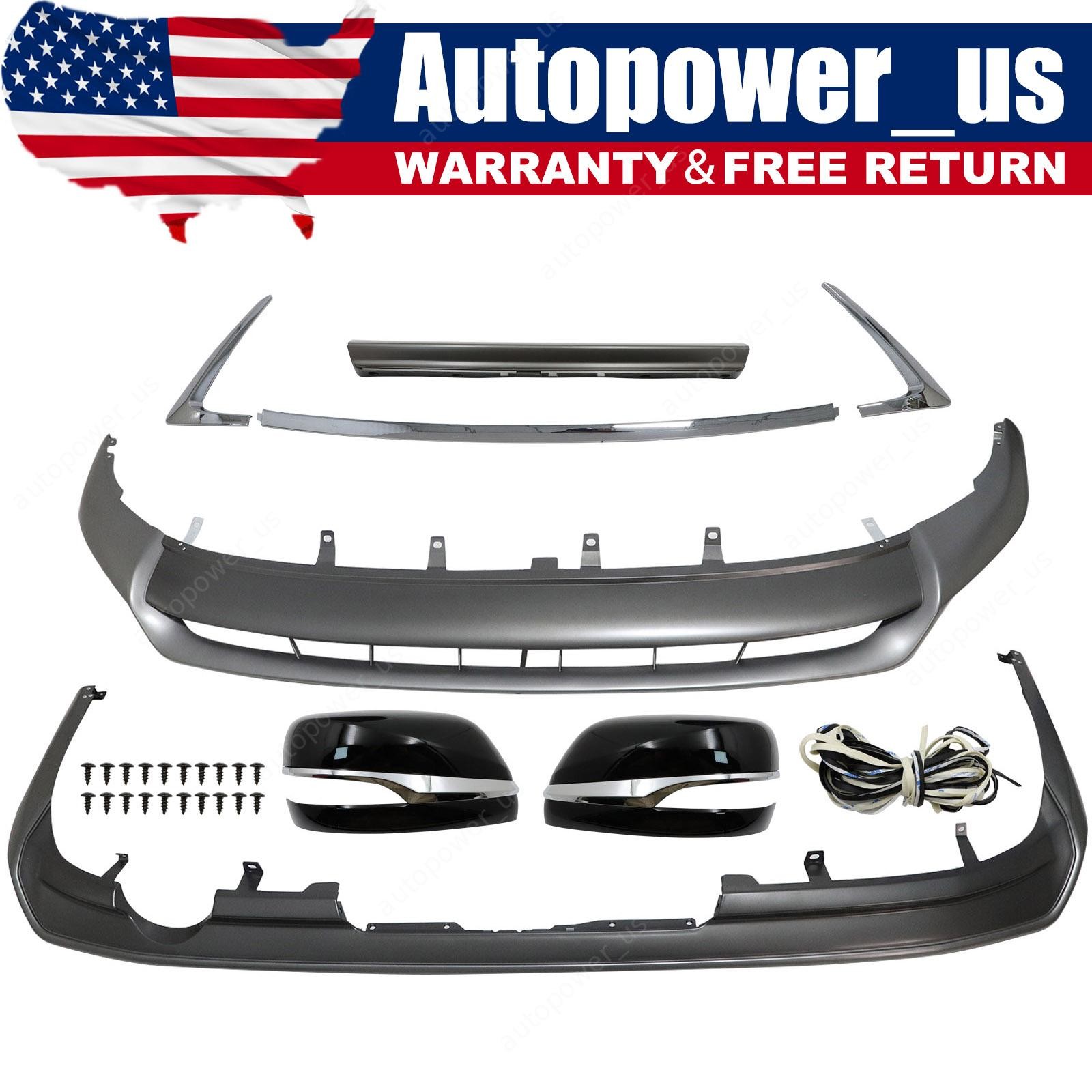 Front Rear Lip Spoiler Mirror Cover Grille Molding Fit 2014-2022 Lexus GX460