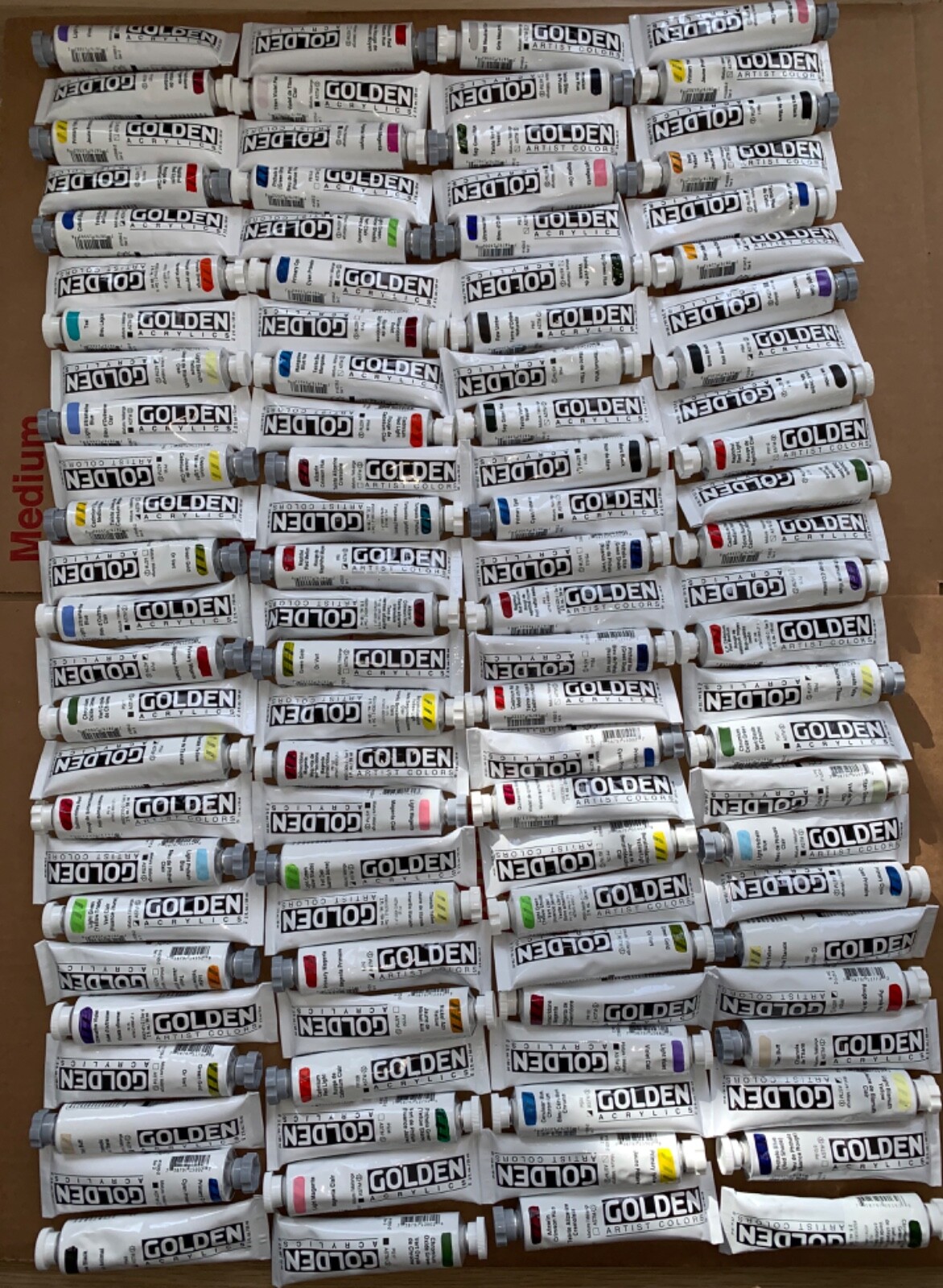 Golden acrylic artist colors paint ( lot of 100)2oz