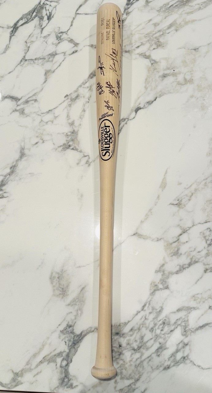 Louisville Slugger R161 Rafael Furcal Bat Multiple Autographs 2014 35”