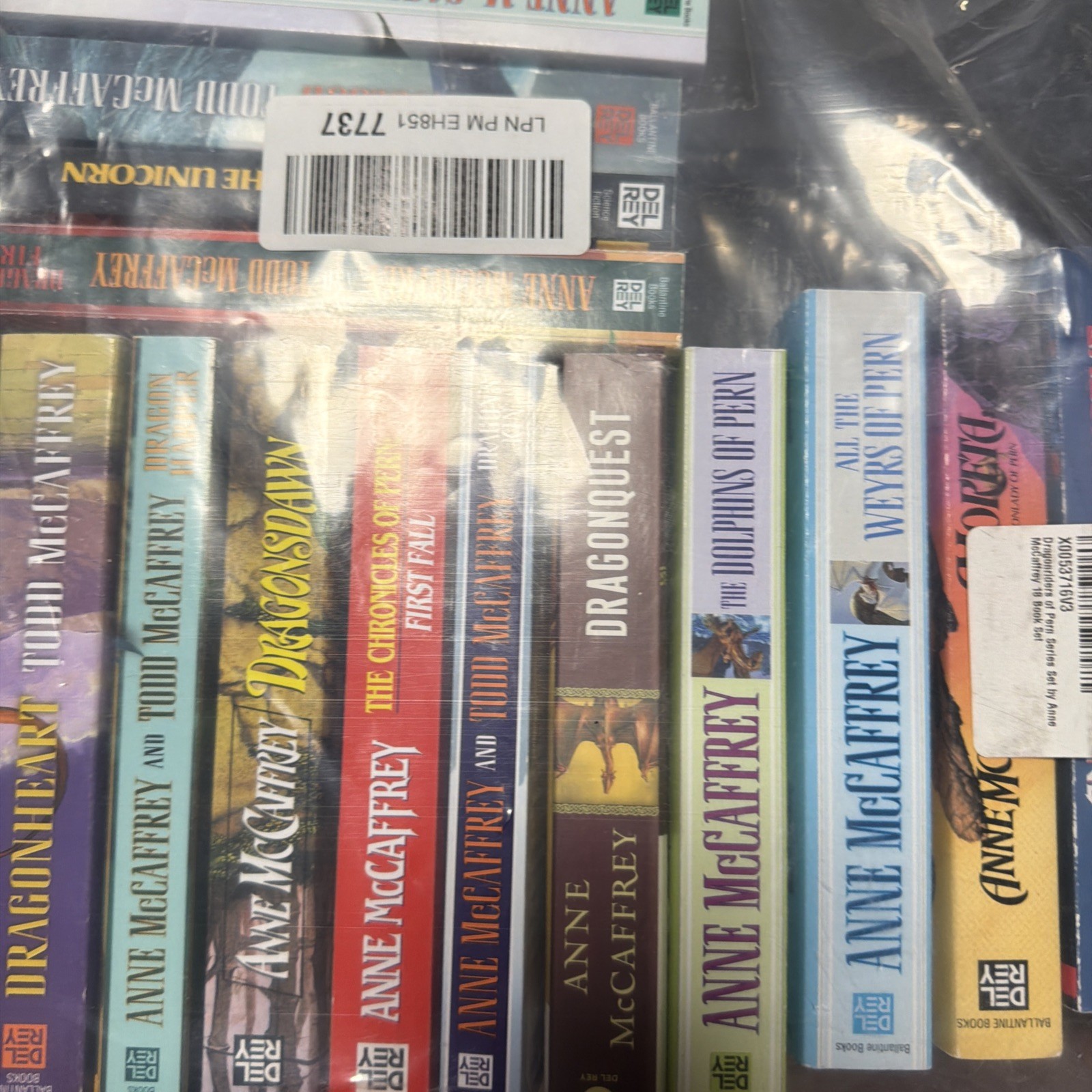 Dragonriders of Pern Anne McCaffrey lot 15 HCDJ complete original series dragon