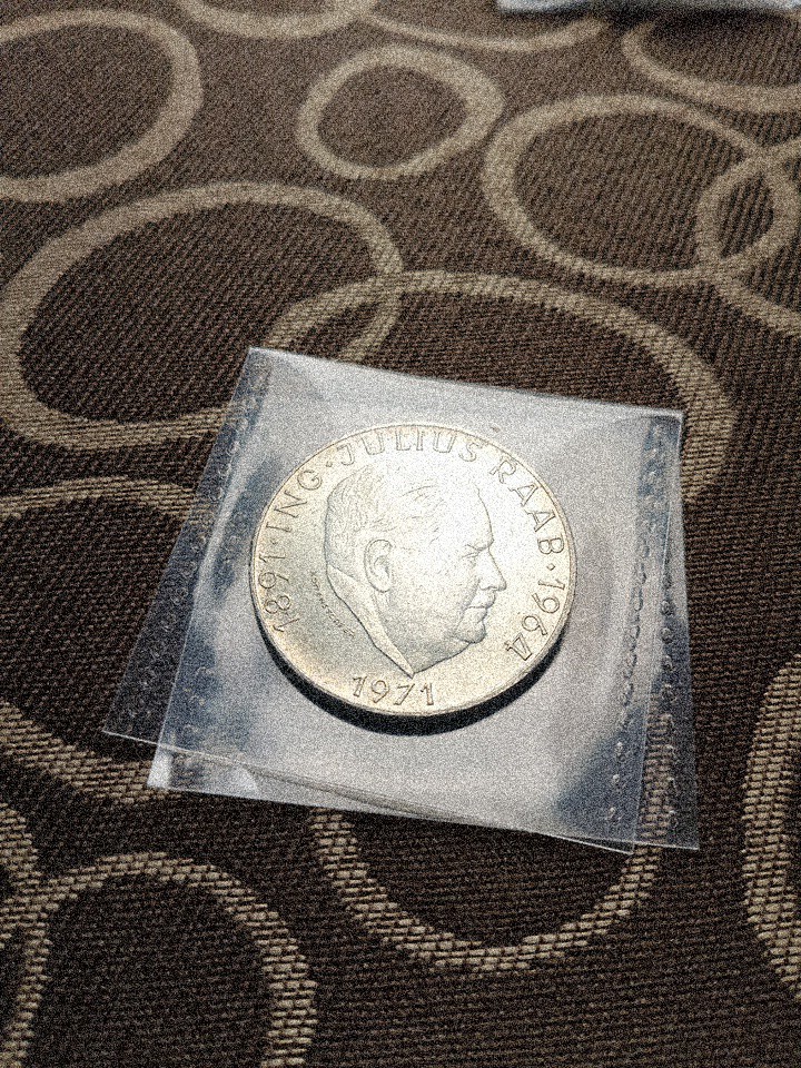 AUSTRIA 50 SCHILLING 1971 KM 2911 Silver 0.900 Julius Raab AUSTRIA 50 SCHILLING 1971 KM 2911 Silver 0.900 Julius Raab