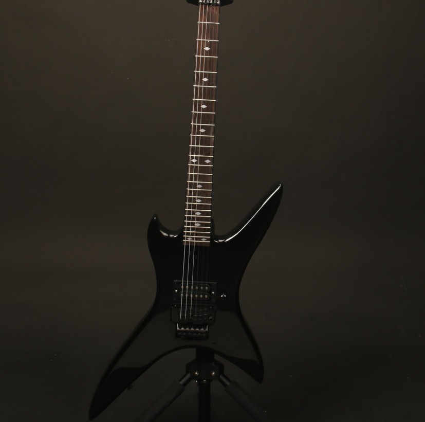 Custom New Solid Body Electric Guitar Stealth Chuck Schuldiner Black Custom New Solid Body Electric Guitar Stealth Chuck Schuldiner Black