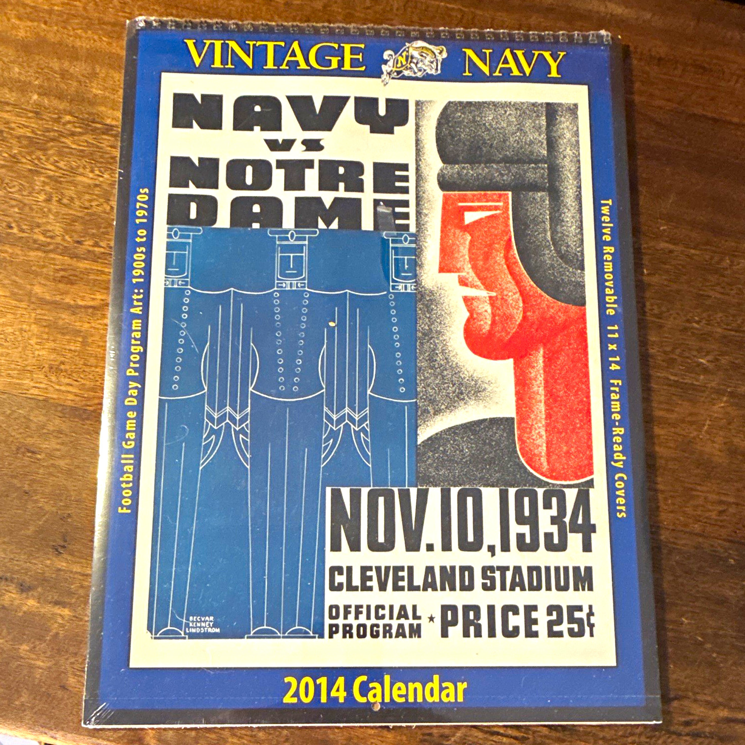 Asgard Press Vintage Navy Midshipmen 2014 College Football Calendar