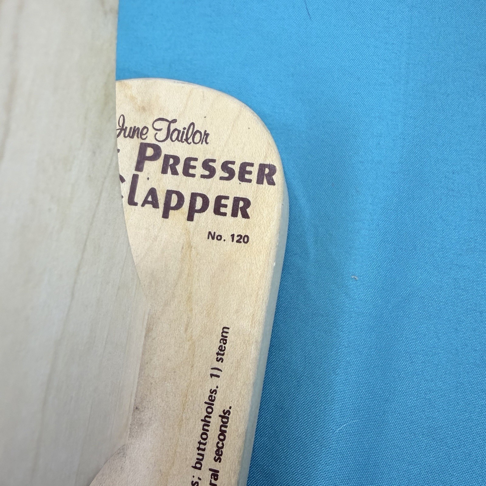 Vintage June Tailor Wood Point Presser & Clapper # 120 USA MADE Vintage June Tailor Wood Point Presser & Clapper # 120 USA MADE
