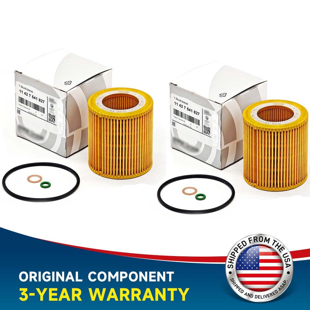 OEM Oil Filter HU816X For BMW E60 E82 E88 E92 F06 F10 F22 F30 F32 F34 2Pcs