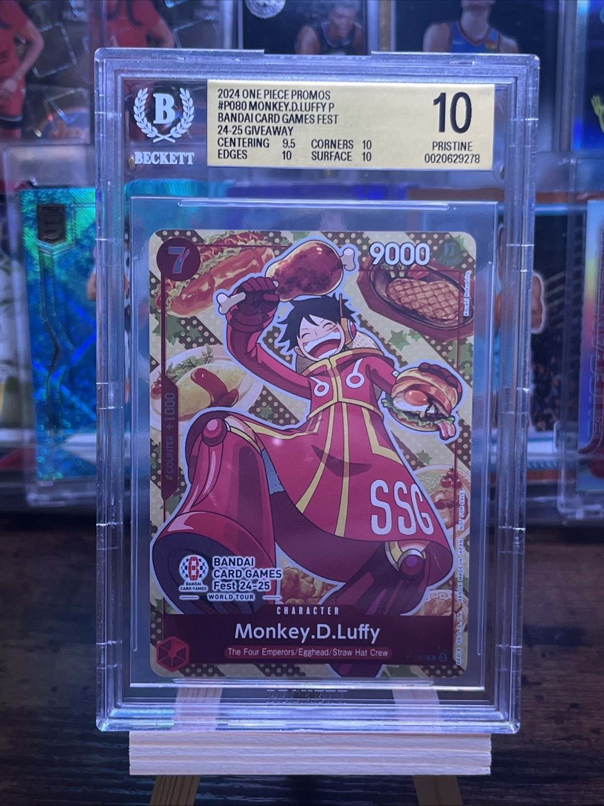 2024 One Piece Promos #P080 Monkey D. Luffy BCGF 24-25 Giveaway BGS 10 PRISTINE 2024 One Piece Promos #P080 Monkey D. Luffy BCGF 24-25 Giveaway BGS 10 PRISTINE