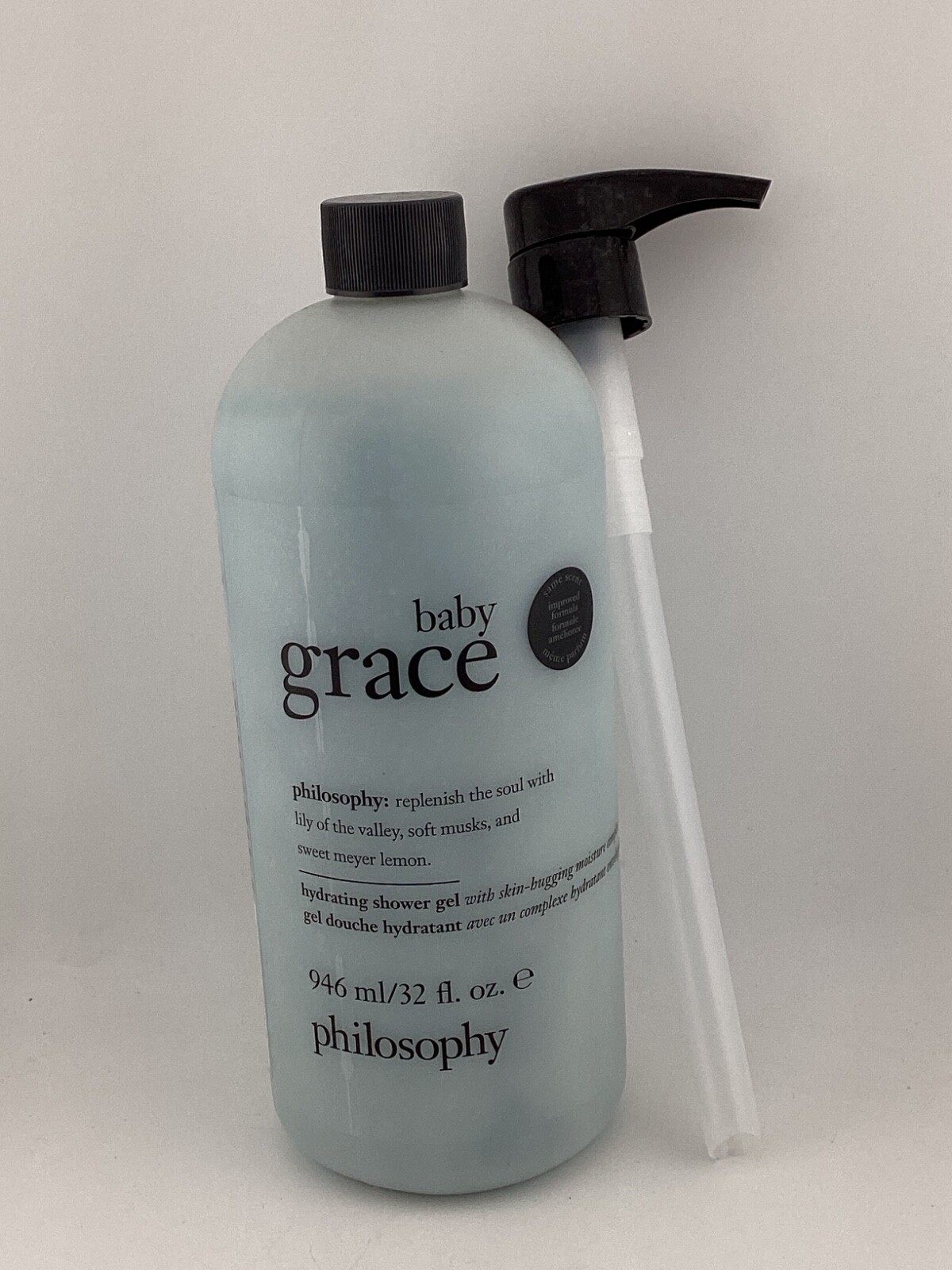 Philosophy Baby Grace 3-in-1 Shampoo, Bath & Shower Gel 32 oz Sealed + Pump