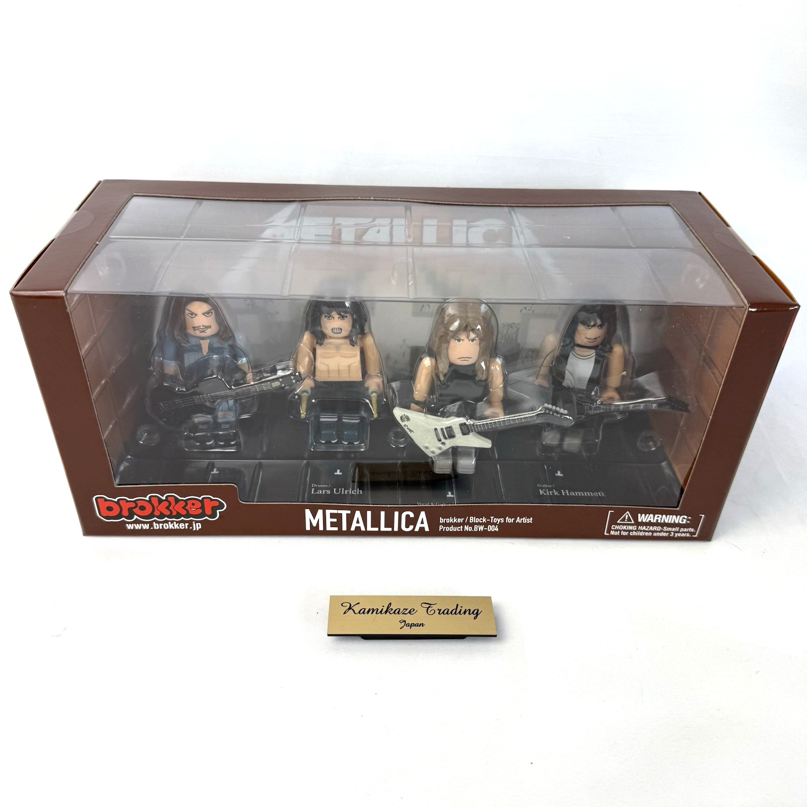 METALLICA brokker Toy Figure Set 1986 Master of Puppets Era 4 Members Japan