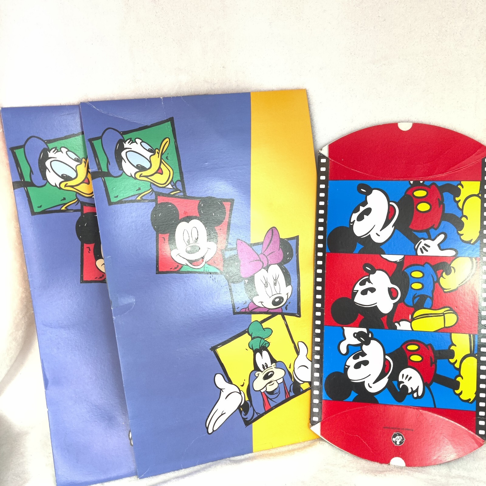 Vintage Disney store catalog clothing gift boxes lot x2