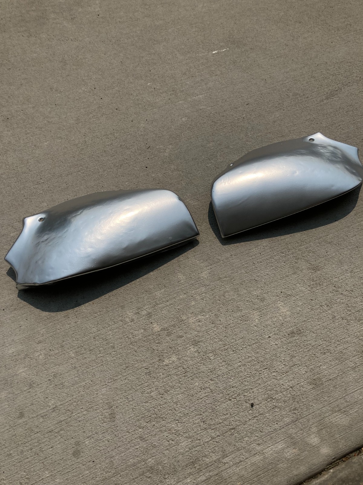 Pair of 1951-52 Chevy Fleetline deluxe 4 Door Rear Gravel Guards left & right Pair of 1951-52 Chevy Fleetline deluxe 4 Door Rear Gravel Guards left & right
