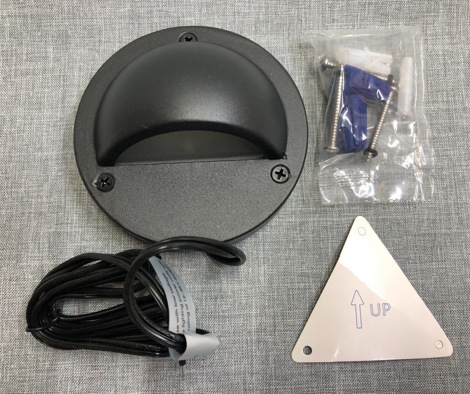 6 pack, LeonLite, Semisfera 12V Deck & Rail Light - Matte Black