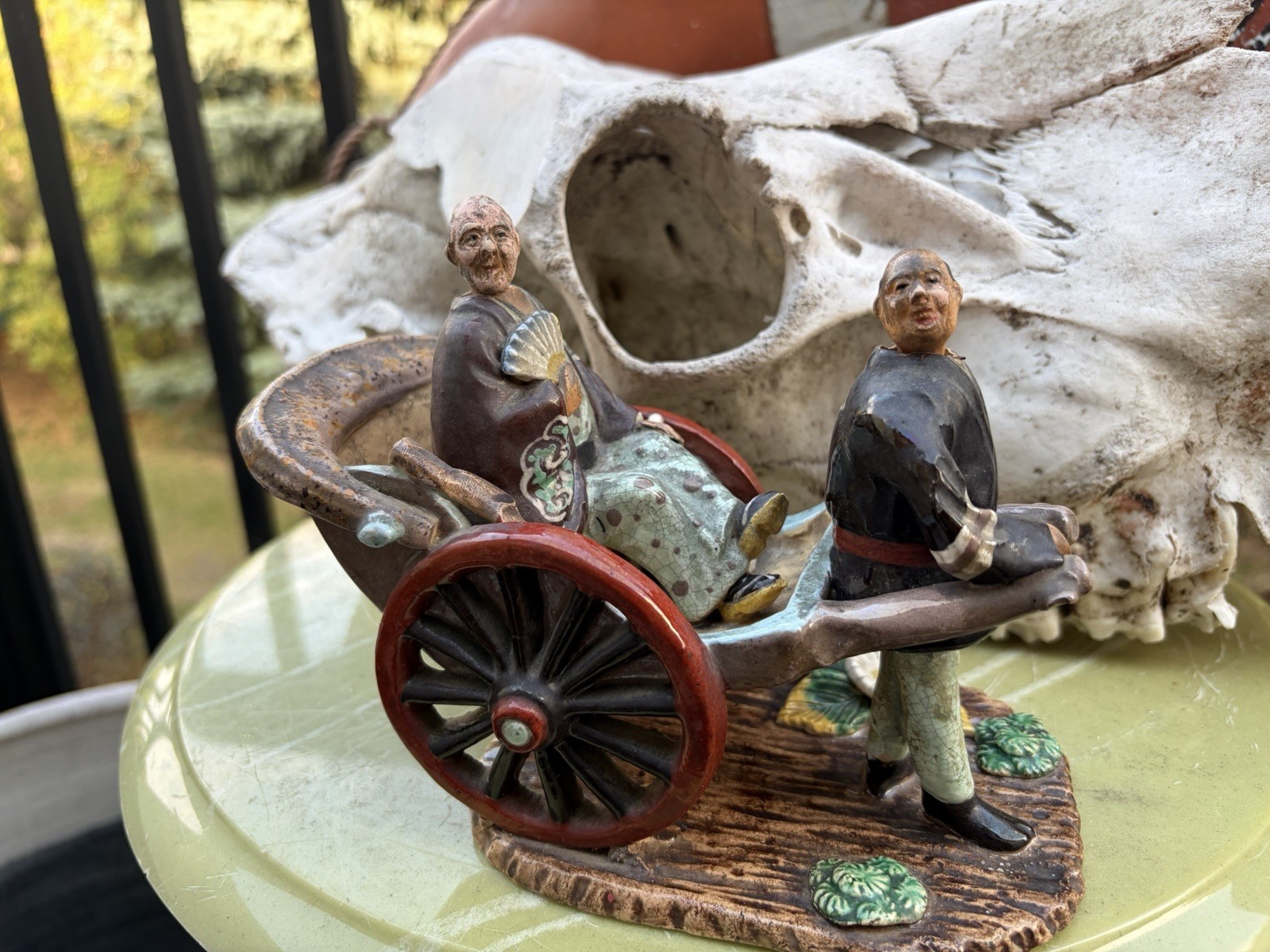 19TH CENTURY CHINESE RICKSHAW NODDERS 