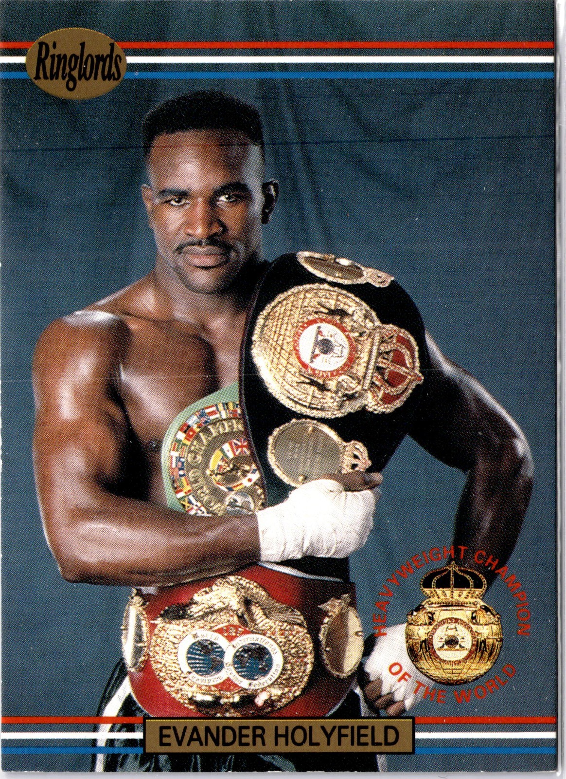 Evander Holyfield 1991 Ringlords #1 Players International Boxing Hall of Fame #1
