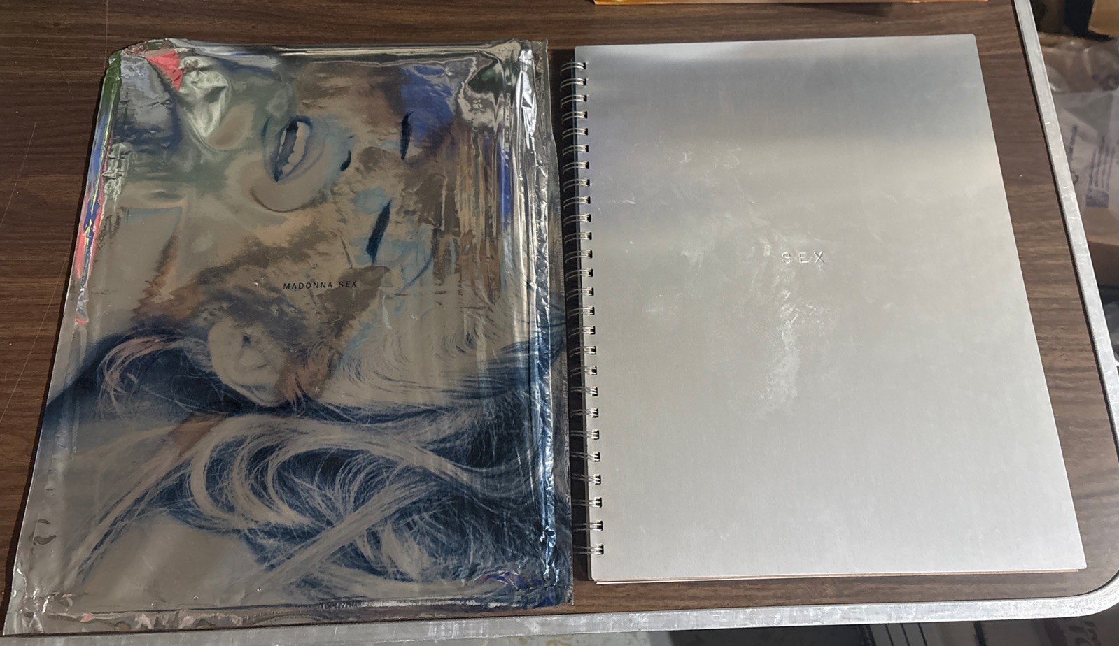 Madonna SEX First Printing 1992 Spiral Bound Metal Cover Book Outer Sleeve NO CD