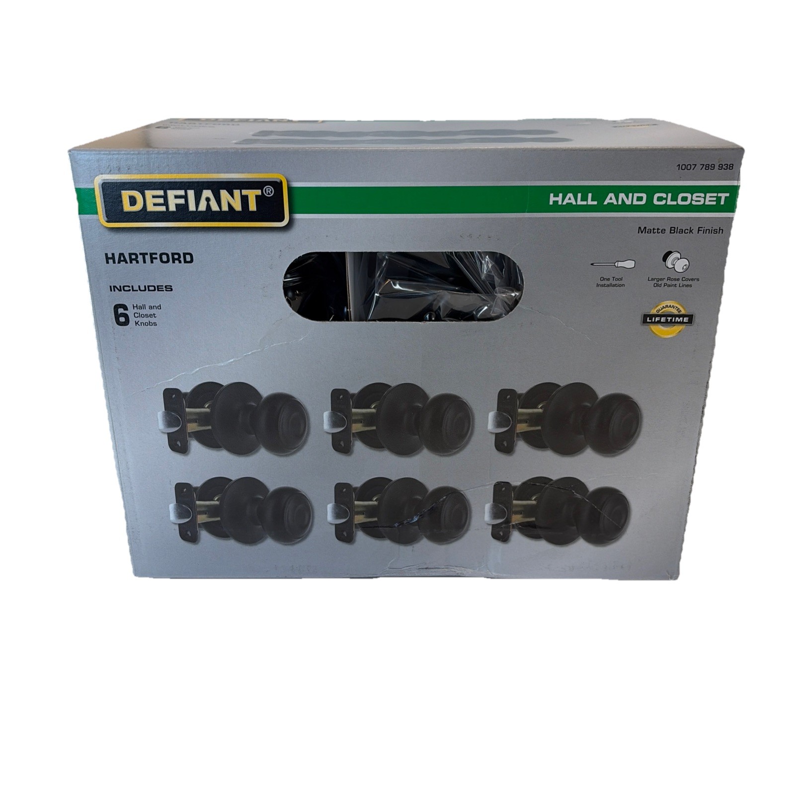 6 Defiant Hartford Matte Black Hall and Closet Door Knob Contractor 6 Pack 6 Defiant Hartford Matte Black Hall and Closet Door Knob Contractor 6 Pack