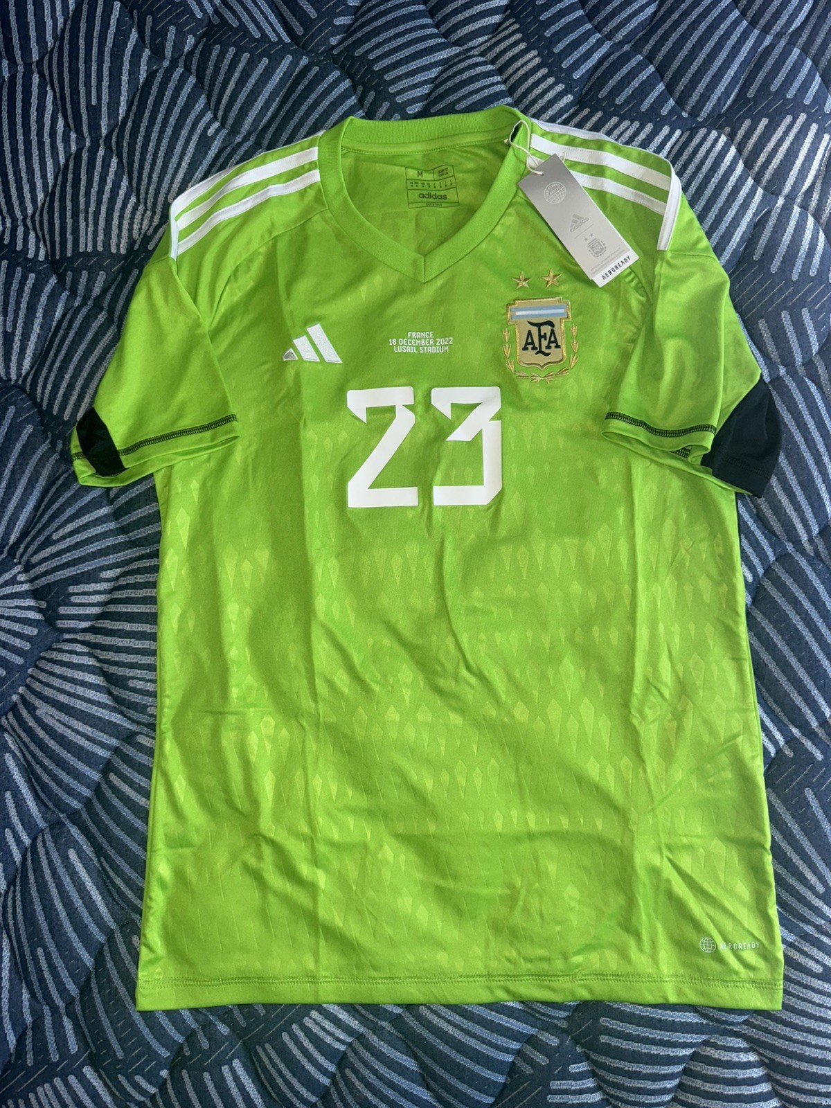 2022 Adidas ARGENTINA Emi Martinez GK Jersey Shirt - World Cup Final VS France 2022 Adidas ARGENTINA Emi Martinez GK Jersey Shirt - World Cup Final VS France