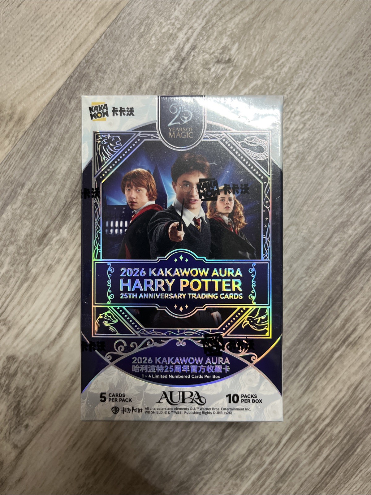 2026 Kakawow Aura Harry Potter 25th Anniversary Hobby Box Sealed